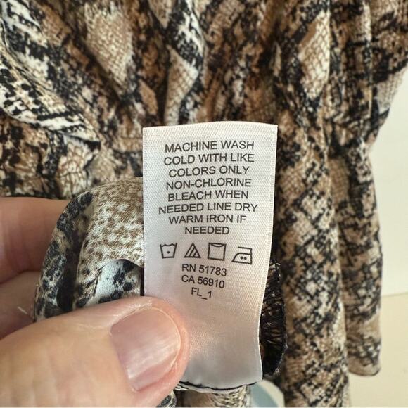 Maurices Size Large Animal Print Camisole Tank Babydoll Y2K Fairy Dainty - Picture 9 of 9